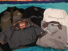 LOTTO STOCK VESTITI UOMO TAGLIE MISTE M L XL 1 MAGLIONE 2 FELPE  2 POLO