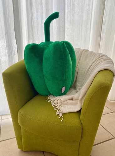 Cojín pimiento gigante hecho - cojín,
