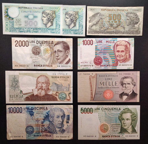Lotto banconote italiane - lotto,