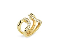 Anello dorato regolabile