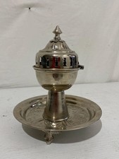 Silver Metal Incense Burner