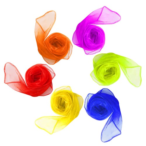 Pcs sensory scarves - 6, rainbow