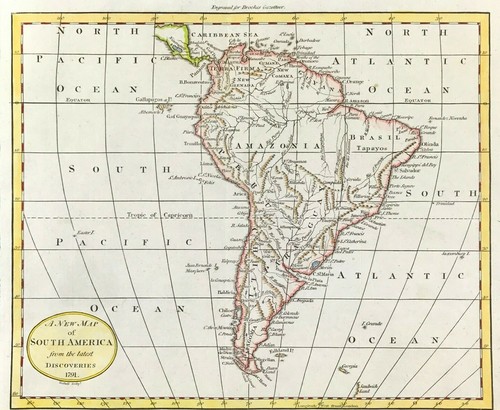 Mappa sud america john - mappa,