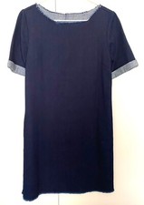 ZARA Vestito in denim con maniche corte con risvolto - Nuovo - Taglia XS