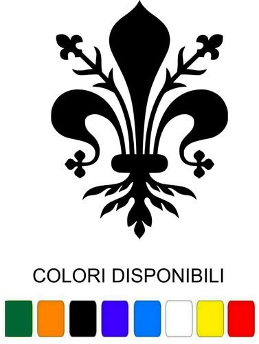 Adesivo fiorentina calcio - adesivo,