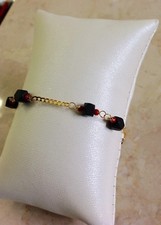 Azabache & Coral Solid 14K