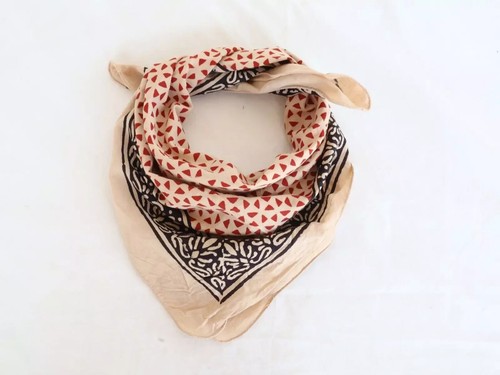 Sciarpa bandana stampa blocco