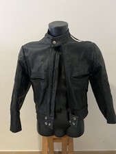 Giubbotto vintage Moto/CaféRacer In Vera Pelle Anni’ 70 -Made In italy -Taglia S