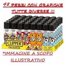 ? 48 ACCENDINI CLIPPER ORIGINALI LARGE MIX – Fantasie o Colori Assortiti