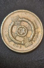 Moneta  Britannica One pound celtico moneta rara da collezione del 1996