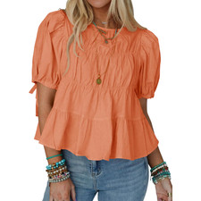 Blusa Donna Cotone Maniche a