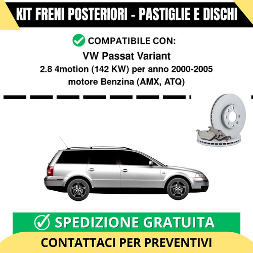Kit freni posteriori per - kit,