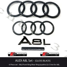 AUDI A8L Emblem BLACK Grille