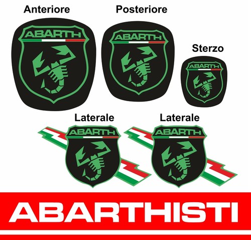 Abarth kit copriloghi adesivi - abarth,