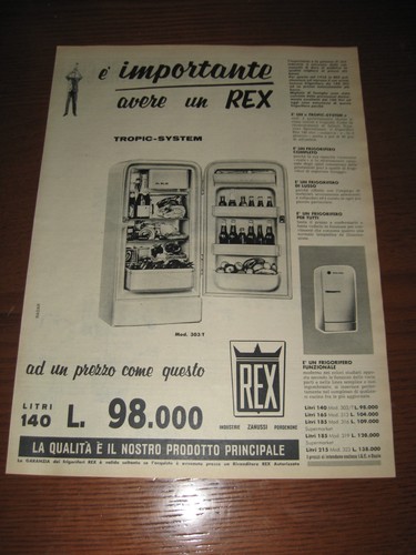 Rex frigorifero anni - *57=rex, frigorifero=anni