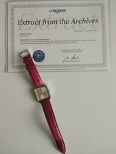 Longines vintage 1968 cioccolatone In accciaio con Estratto Archivio 