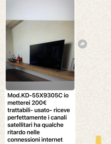 Televisore nero sony - televisore,