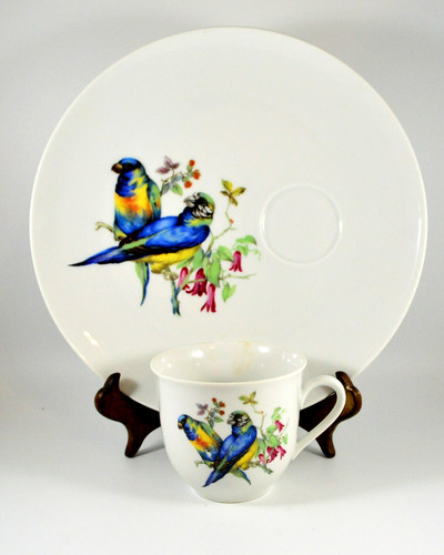 Piatto snack tazza vintage - piatto, e
