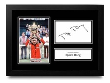 Bjorn Borg firmato a mano A4