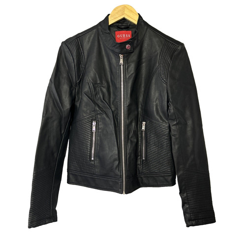 Giacca biker guess pelle vegan - biker,