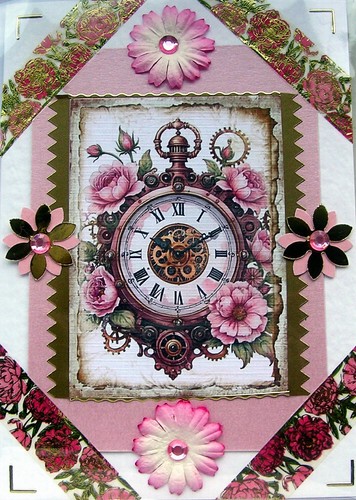 Orologio fob ornato - ornato, rosa
