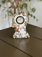 Orologio In Porcellana Tedesca Decorato