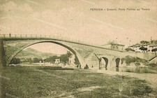ba779 cartolina perugia citta' dintorni ponte felcino sul tevere