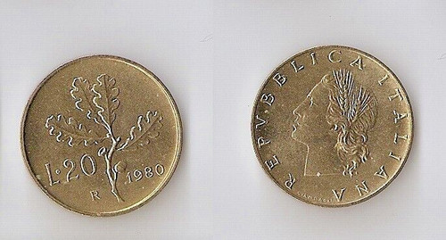 Italy lire 1980 high - 20,
