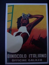 Cartolina postcard binocolo - cartolina/postcard,