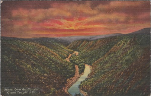 Cartolina tramonto sul - tramonto,