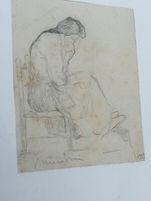 Disegno Matita Giovanni Marchini 1902  Forlì Cesena Angelini Lega Macchiaiolo