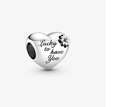Pandora 799364c00 Charm Cuore e Quadrifoglio