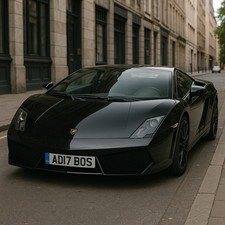 Targa privata AD17 BOS tutte le tasse sono state pagate