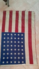 WW2 Bandiera Americana 48 stelle 1940/1950.Originale.Discrete Condizioni