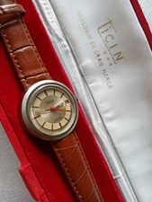 TICIN tre stelle 17 Rubis anni 70 incabloc  calibro FHF manuale + box originale