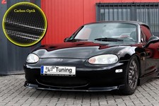 Spoiler anteriore labbro coppa con ala in ABS per Mazda MX5 NB effetto carbonio