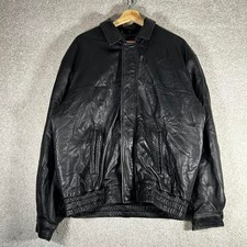 Bomber giacca pelle zip 100%