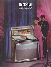Depliant Pubblicitario Juke Box Rock-Ola GP/Imperial  - anni  '70 in inglese  