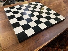 Scacchiera in legno dipinta a mano grande pesante 28""/70 cm quadrati pieghe peso 6,5 kg