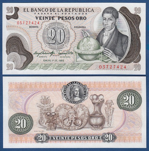 Colombia 20 pesos - colombia,