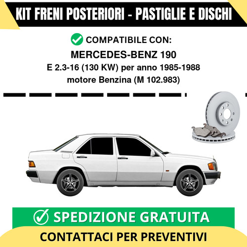 Kit freni posteriori per - freni,