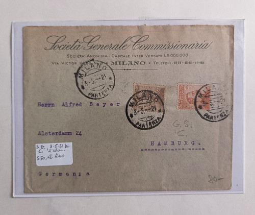 Regno perfin 1921 - perfin,