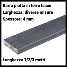 Profilo barra piatta di ferro pieno liscio piattina in ferro spessore 4 mm