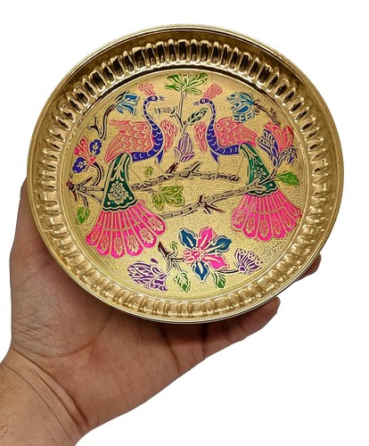 Ottone puro pooja thali - ottone,