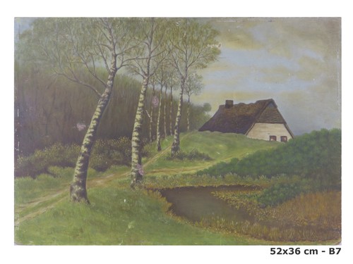 Quadro olio paesaggio della - quadro,