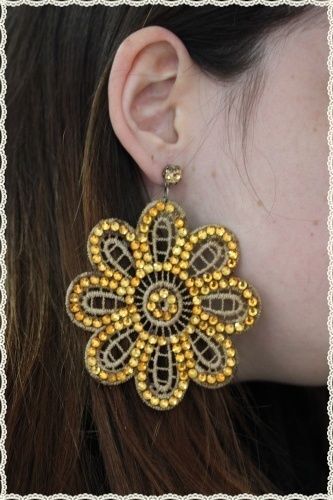 Orecchini pizzo macrame - , color