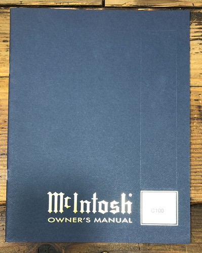 Mcintosh c100 100 - c100, c-100