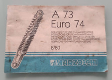 AMMORTIZZATORI MARZOCCHI A 73 EURO 74 ISTRUZIONE PER L'USO E LA MANUTENZIONE