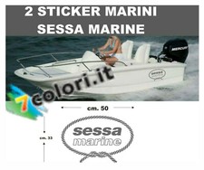 Coppia adesivi in vinile per imbarcazioni nautica barca SESSA MARINE 