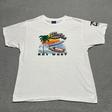 VINTAGE World Offshore Championship Race Shirt Uomo XL Extra Large Key West anni 90